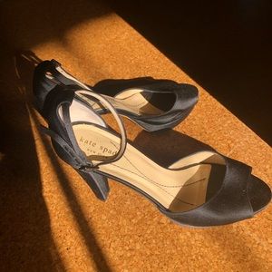 Kate spade satin platform heels